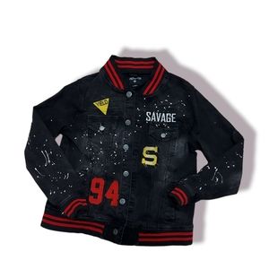 Savage black Jean Jacket